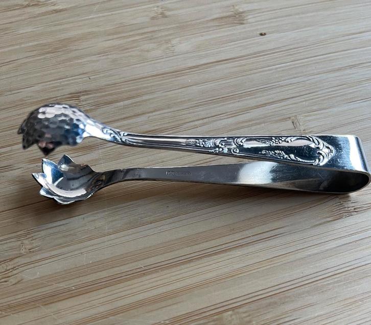 Verzilverde suikerklontjes tang kandijtang, Antiek en Kunst, Antiek | Keukenbenodigdheden, Ophalen of Verzenden