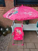 Fun House Minnie Mouse klapstoeltje met parasol, Tuin en Terras, Ophalen, Gebruikt, 1 tot 2 meter, Overige typen