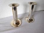 Kandelaar Zilverkleurig 2x in zware uitvoering (515 gr. per, Ophalen, Overige materialen, Zo goed als nieuw, Kandelaar
