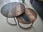 bijzettafeltjes, Huis en Inrichting, Rond, 55 tot 75 cm, Zo goed als nieuw, Ophalen