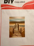 Borduren strand pier 36x46 pakket cross stitch, Ophalen of Verzenden, Nieuw, Borduurpakket