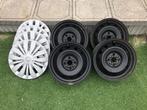 Stalen Velgen 15 inch + Wieldoppen, Auto diversen, Wieldoppen, Ophalen, Gebruikt