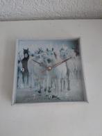 Klok paarden, Huis en Inrichting, Woonaccessoires | Klokken, Ophalen of Verzenden, Wandklok