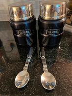 2x Thermos Voedseldrager Zwart, Ophalen, Gebruikt