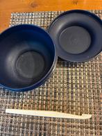 Vintage Tupperware Sinaasappelpeller en Voorraadbakje Blauw, Ophalen, Blauw, Overige typen