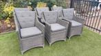 6 rond wicker tuinstoelen, Tuin en Terras, Tuinstoelen, Ophalen, Gebruikt, Wicker