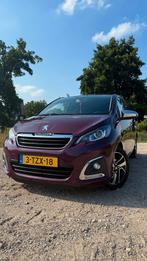 Peugeot 108 2014 - Paars, Auto's, Voorwielaandrijving, Euro 5, Stof, Overige kleuren