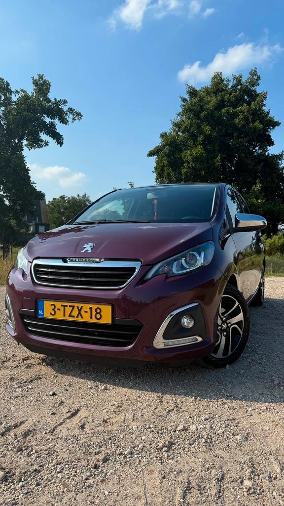 Peugeot 108 2014 - Paars, Auto's, Peugeot, Particulier, ABS, Achteruitrijcamera, Airbags, Airconditioning, Alarm, Bluetooth, Centrale vergrendeling