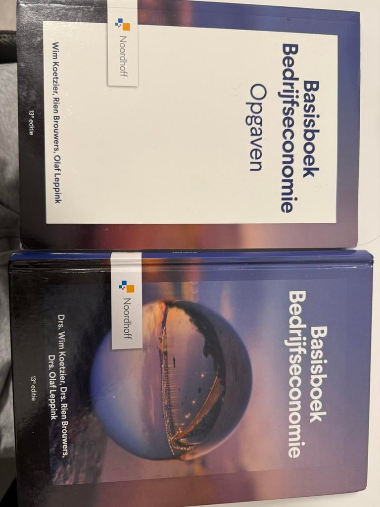 Basisboek Bedrijfseconomie 13e druk, Boeken, Ophalen, Beta, Zo goed als nieuw, HBO