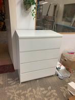 Ikea Malm 4-ladenkast wit, Huis en Inrichting, Ophalen, 50 tot 100 cm, Zo goed als nieuw, 3 of 4 laden