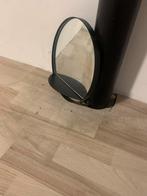 Spiegel met plankje metaal zwart en wit, Huis en Inrichting, Woonaccessoires | Spiegels, Minder dan 50 cm, Ophalen of Verzenden