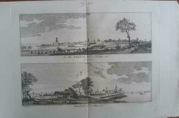 79-82/ De Stad Emmerich - Emmerik Kopergravure uit 1792