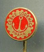 Ceske Lodenice Praha machine fabriek email speldje ( U_196 ), Verzamelen, Speldjes, Pins en Buttons, Verzenden, Zo goed als nieuw