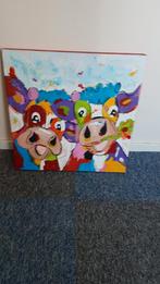 Olieverf Schilderij Koeien maat 50 x 50 cm, Antiek en Kunst, Kunst | Schilderijen | Modern, Ophalen