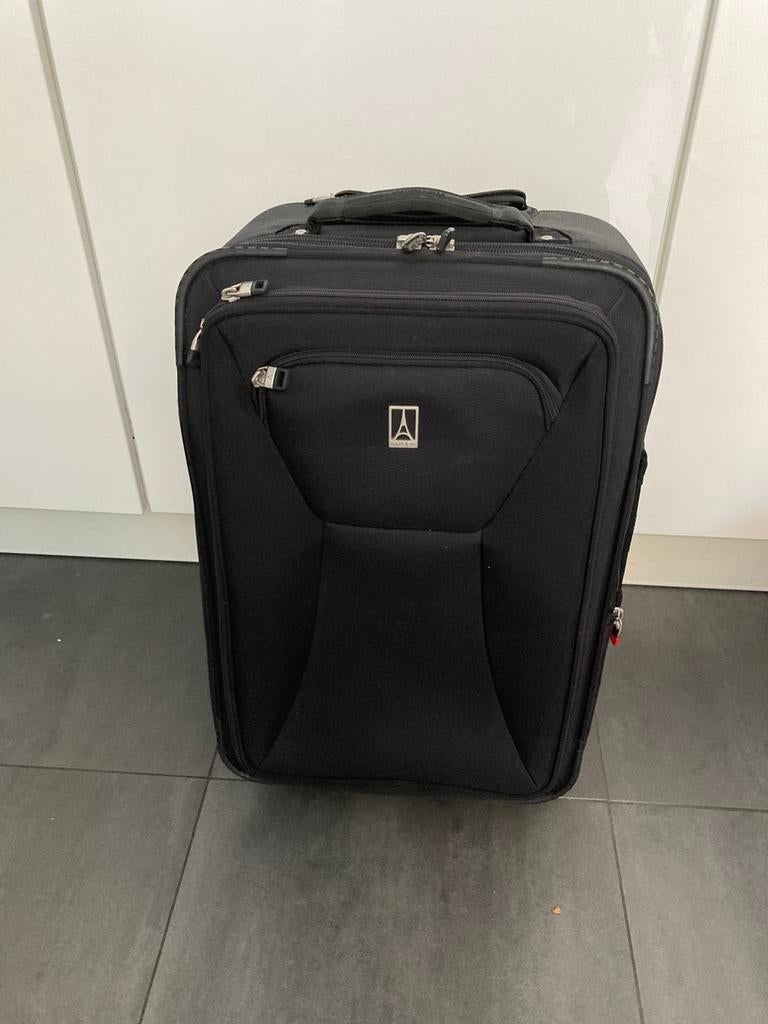TRAVELPRO MAX-LITE ZWARTE TROLLEY, Sieraden, Tassen en Uiterlijk, Koffers, 60 tot 70 cm, Wieltjes, Gebruikt, Ophalen of Verzenden