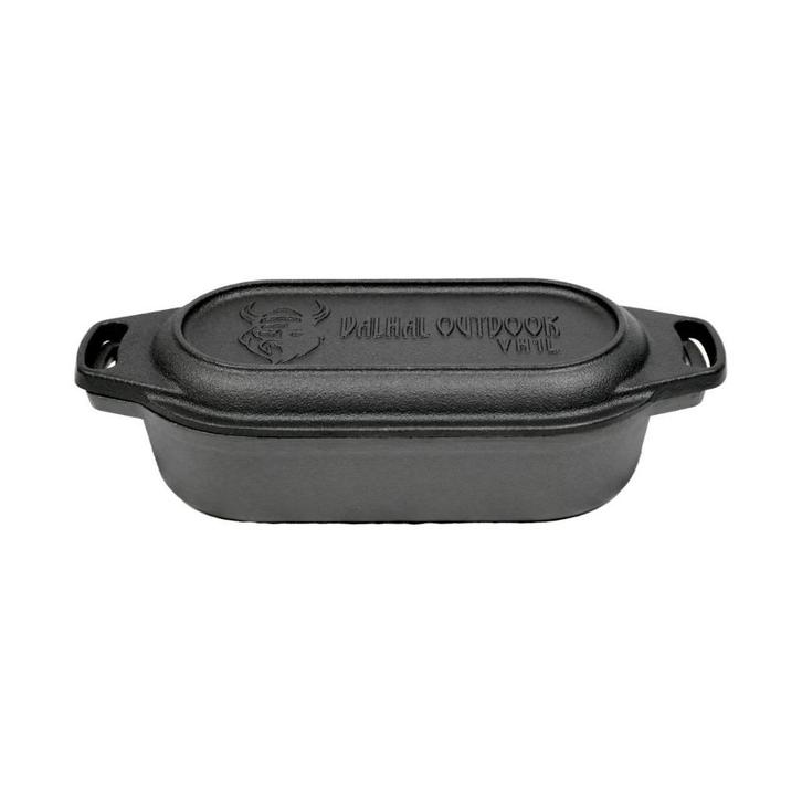 Gietijzeren Dutch Oven 1L Potato Cooker ovaal, Huis en Inrichting, Keuken | Potten en Pannen, Nieuw, Koekenpan of Braadpan, Gietijzer