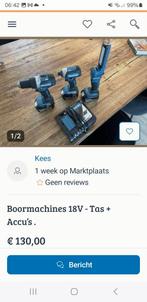 Makita boormachines 18v, Doe-het-zelf en Verbouw, Gereedschap | Boormachines, Ophalen of Verzenden, Zo goed als nieuw, Boormachine