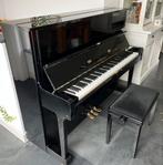 Piano Yamaha U1 met pianokruk, Muziek en Instrumenten, Piano's, Ophalen, Gebruikt, Zwart, Piano