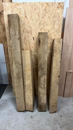 Eiken balken, Doe-het-zelf en Verbouw, Hout en Planken, Ophalen, Eiken, Zo goed als nieuw, 50 mm of meer