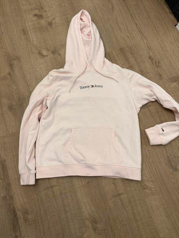 Tommy jeans hoodie maat m licht roze beschikbaar voor biedingen
