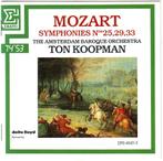 Mozart: Symfonieën 25, 29 en 33 ABO o.l.v. Ton Koopman, Orkest of Ballet, Ophalen of Verzenden, Zo goed als nieuw, Classicisme