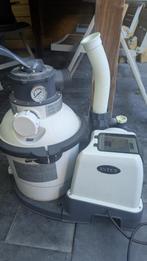 Intex zandfilter pomp met diverse zwembad accessoires, Ophalen, Zo goed als nieuw, Zwembadpomp