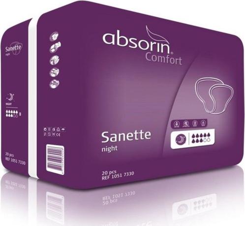 Absorin Comfort Sanette Night- 20 stuks per pak🌺6 pakken🎀, Diversen, Verpleegmiddelen, Nieuw, Ophalen