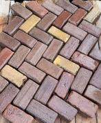 Oud gebakken keiformaat klinkers rood bruin genuanceerd, Ophalen, Gebruikt, Keramiek, Klinkers