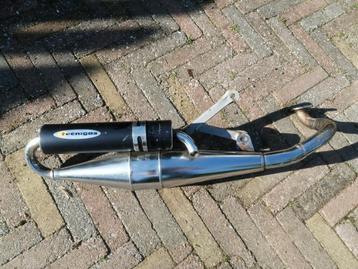 Technigas chroom terugloop uitlaat minarelli Aerox beschikbaar voor biedingen
