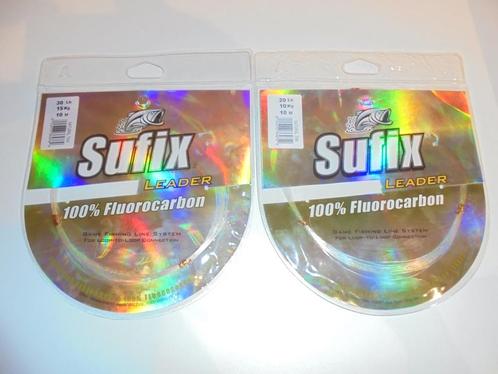Sufix Fluorocarbon en Monofiloment Leader Spinning Zeebaars., Watersport en Boten, Hengelsport | Roofvissen, Nieuw, Vislijn, Ophalen of Verzenden