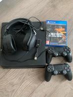 PS4 1TB, Spelcomputers en Games, Spelcomputers | Sony PlayStation 4, Ophalen, Zo goed als nieuw, Met 2 controllers