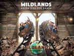 Wildlands Emmen 4 tickets incl snacks € 100,—, Tickets en Kaartjes, Recreatie | Dierentuinen, Drie personen of meer