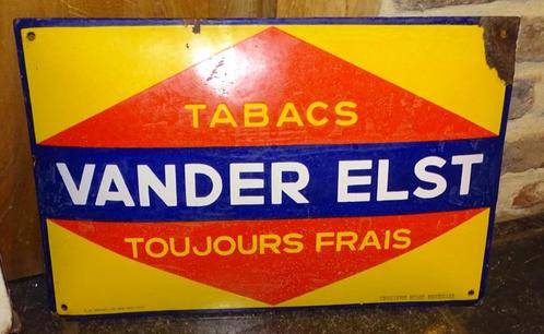 vander elst reclamebord emaillen bord, Antiek en Kunst, Curiosa en Brocante, Ophalen