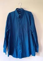 Blauw heren overhemd maat XL met print, Zo goed als nieuw, John Cabot, Halswijdte 43/44 (XL), Verzenden