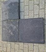 rubber tegels groen +/- 100 stuks, 50 x 50 cm, 6 cm dik, Ophalen, Gebruikt, Overige typen, Rubber