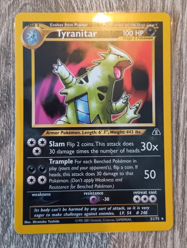 Tyranitar Neo Discovery, Ophalen of Verzenden, Zo goed als nieuw