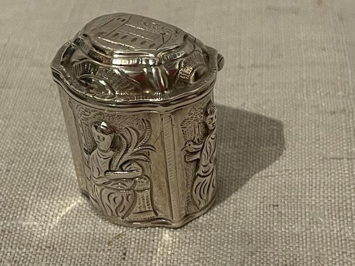 18de eeuw Fries lodeindoosje Roelof Snoek Leeuwarden, Antiek en Kunst, Antiek | Goud en Zilver, Ophalen of Verzenden