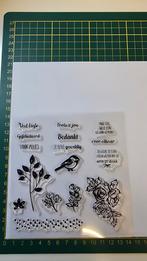 Stempelset Nederlands, Hobby en Vrije tijd, Stempelen, Ophalen of Verzenden, Zo goed als nieuw, Clearstamp