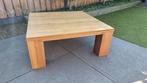Vierkante eiken salontafel, Huis en Inrichting, Tafels | Salontafels, Ophalen, Gebruikt, 50 tot 100 cm, Minder dan 50 cm