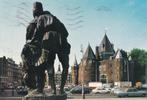 Amsterdam 1968 Nieuwmarkt BREDERO monument geen Ot en Sien, Verzenden, 1960 tot 1980, Gelopen, Noord-Holland