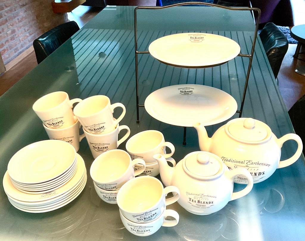 Johnson Bros voor Douwe Egberts theeservies, Ophalen