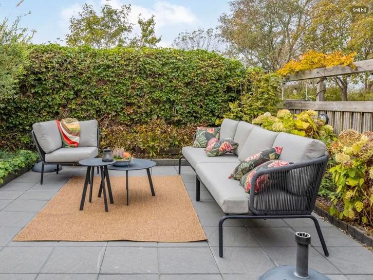 Loungeset Kopenhagen Antraciet, Tuin en Terras, Tuinsets en Loungesets, Zo goed als nieuw, Loungeset, Overige materialen, Bank