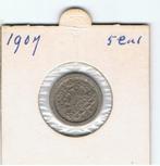 5 cent 1907, Ophalen of Verzenden, Koningin Wilhelmina, 5 cent, Losse munt