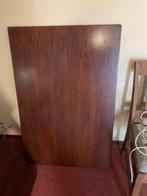 Palissander eettafel uitschuifbaar compleet 1.20x80  2.20x80, Ophalen, Gebruikt, 200 cm of meer, 50 tot 100 cm