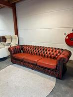 Oxblood rood chesterfield bank 3,5 zits bankstel Z.G.A.N., Ophalen of Verzenden