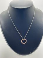 A653 Prachtige zilveren Esprit ketting met hart hanger, Sieraden, Tassen en Uiterlijk, Kettingen, Ophalen of Verzenden, X, Zilver