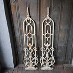 1x Oude brocante gietijzeren baluster ornament wit *Etage3*, Huis en Inrichting, Woonaccessoires | Overige, Gebruikt, ., Ophalen of Verzenden