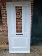 Nieuwe CanDo hardhouten voordeur gegrond stomp 88x201 cm, Doe-het-zelf en Verbouw, Deuren en Horren, Ophalen, 80 tot 100 cm, Nieuw
