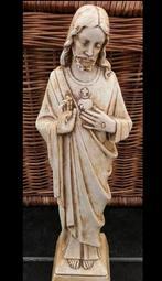 Onze Lieve Heer ,antiek beeld gesigneerd deposé, Antiek en Kunst, Antiek | Religie, Ophalen of Verzenden