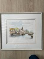 A. Wieringa Schilderijen - Stadsgezichten, Ophalen of Verzenden